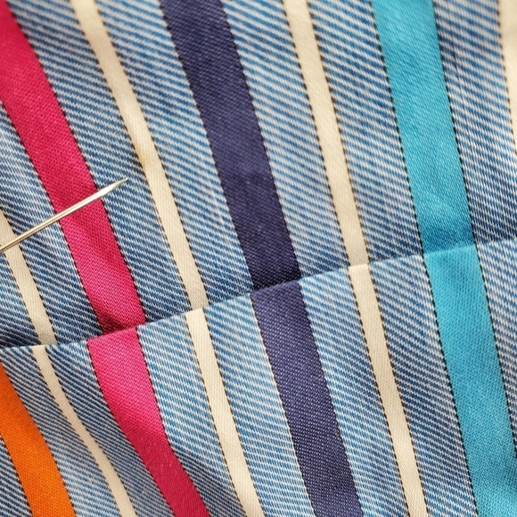 Peter Millar Shirt Mens XL Blue Pink White Striped Long Sleeve Button Up Cotton - Picture 6 of 13